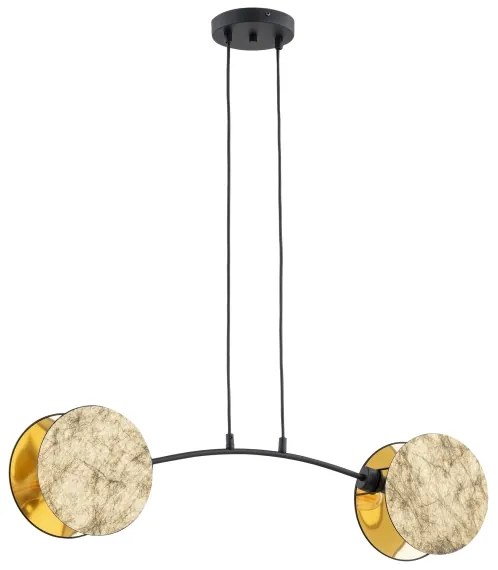 Luster na lanku MOTIF 2xE14/10W/230V zlatá