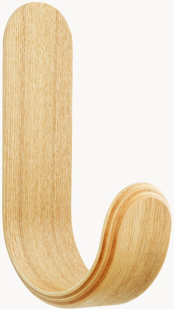 Drevený nástenný háčik Curve
