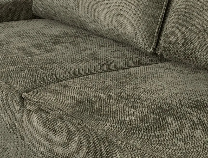 Trojmiestna pohovka Cassino, olivovo zelená tkanina