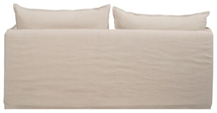 Krémová ľanová pohovka 180 cm – Ixia