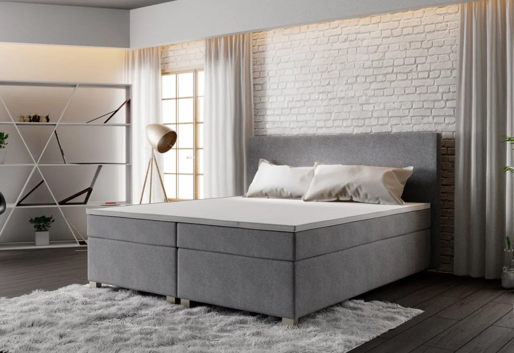 Posteľ Boxspring SIMPLE + rošt + matrac, 180x200, Cosmic 160