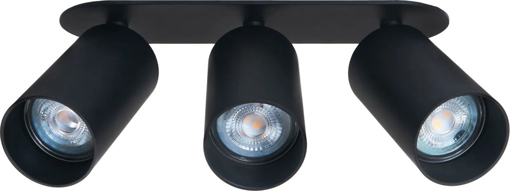 BERGE LED svietidlo 3xGU10 bodové - čierne
