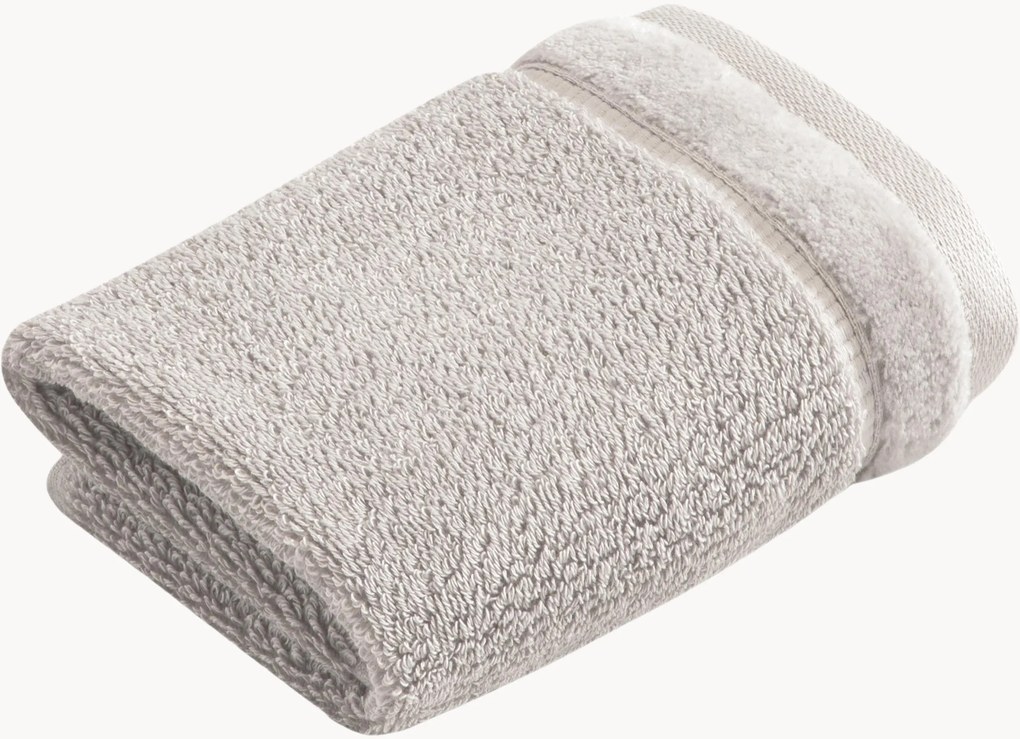 Bavlnené uteráky na tvár's velúrovým lemom Pure, 2 ks