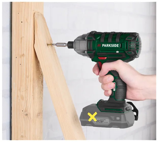 Parkside® Aku rázový uťahovák Pdssa 20-Li B2 – bez akumulátora (100391222)