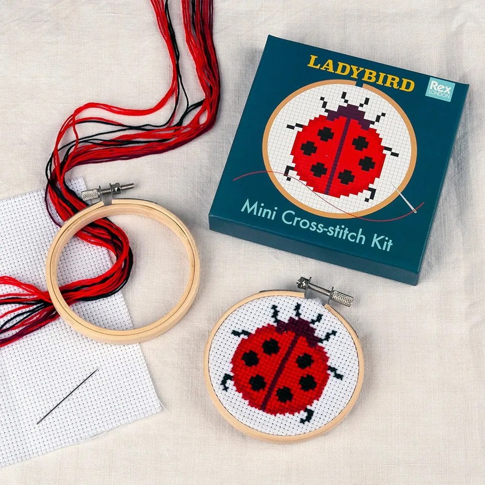 Kreatívna súprava Cross-stitch Kit Ladybird – Rex London