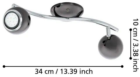 EGLO 31006 - LED Bodové svietidlo BIMEDA 2xGU10/3W LED