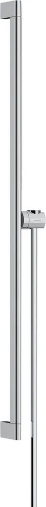 Hansgrohe Unica, sprchová tyč S Puro 900 mm s ľahko posuvným držiakom a sprchovou hadicou, chrómová, HAN-24405000