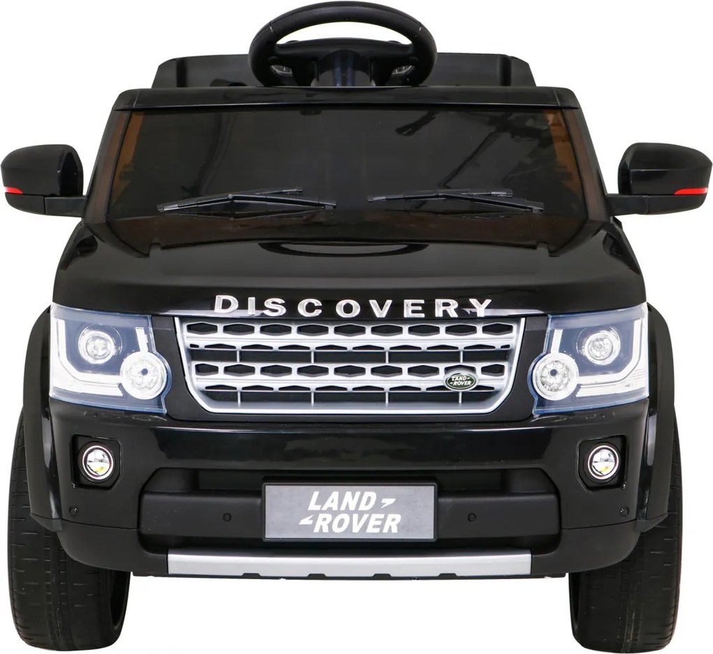 Ramiz Land Rover Discovery Elektrické auto pre deti Čierne SUV + diaľkové ovládanie