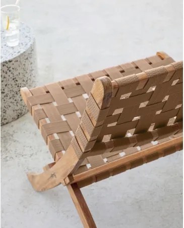 CHABELI záhradná skladacia stolička Béžová