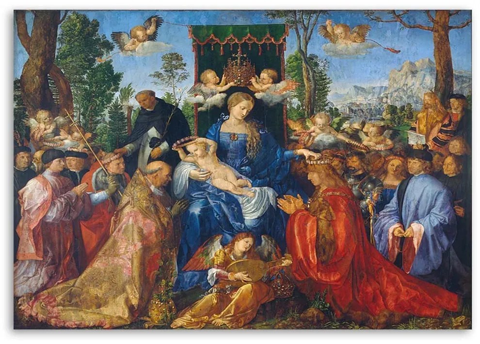Gario Obraz na plátne Slávnosť ruženca - Albrecht Dürer, reprodukcia Rozmery: 90 x 60 cm