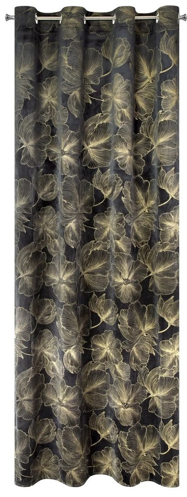 ZATEMŇOVACÍ ZÁVES NA KRÚŽKOCH STELLA 140X250 CM VZOROVANÁ