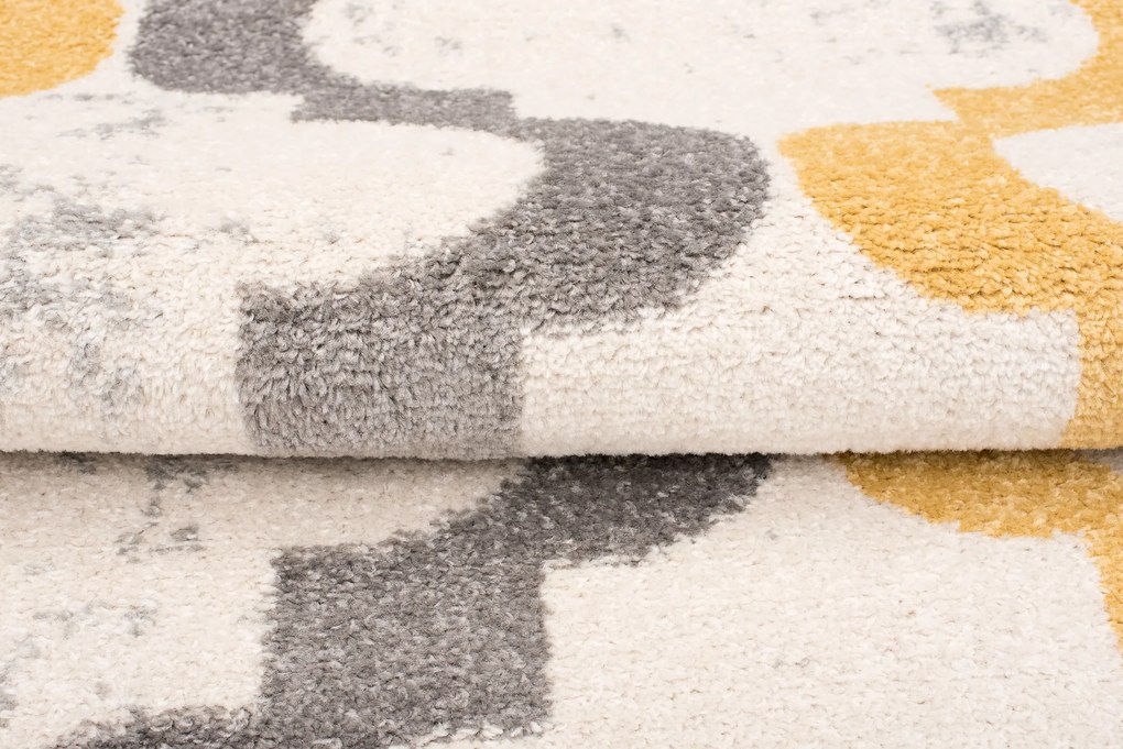 TA Koberec C941A BIELA/ŽLTÁ AZÚROVÁ Rozmer: 200x290 cm