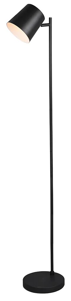 Stojaca lampa čierna nabíjateľná vrátane LED 4-stupňovo stmievateľná - Mateo