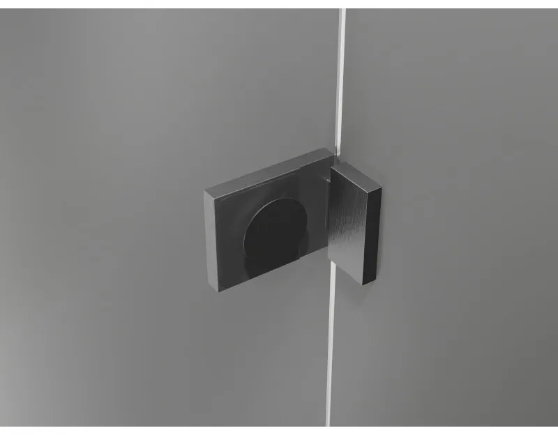 Mexen Lunar, L Duo výklopný sprchový kút 110 x 95 cm, 8mm číre sklo, profil grafit brúsený, 834L-110L-095P-66-00