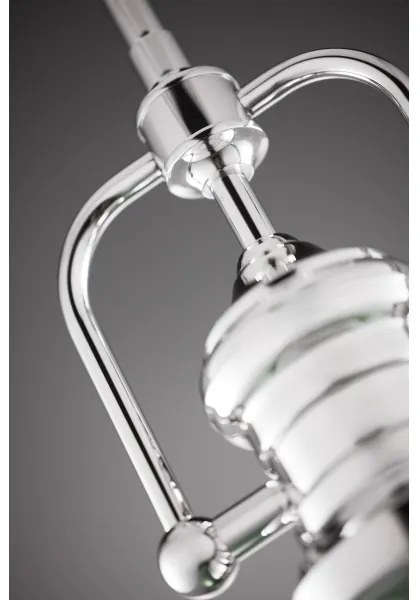 Jupiter 2071 - Luster na tyči PLATINO 1xE27/15W/230V zelená/lesklý chróm