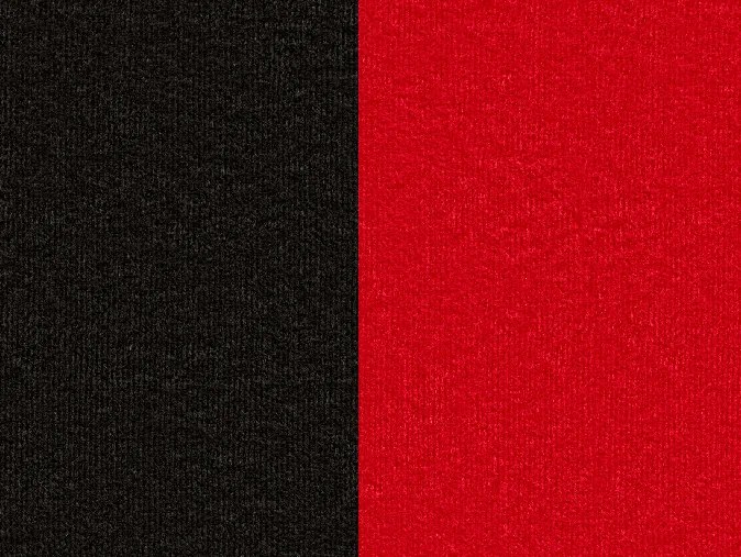 Rozkladacia pohovka s úložným priestorom Ella II - čierna / červená