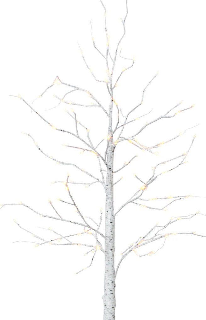 Tutumi Tutumi, LED vianočný stromček Breza 180cm CD007-96, biela, CHR-00107