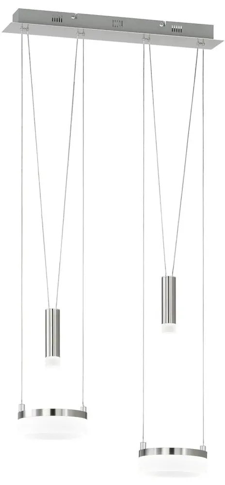 Wofi 7263.04.54.6000 - LED Stmievateľný luster na lanku 2xLED/7,5W/230V + 2xLED/1W