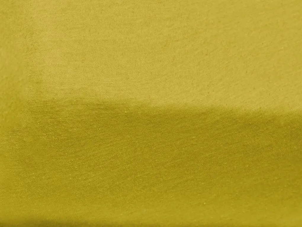Jersey plachta do detskej postieľky žltá 70x140 cm