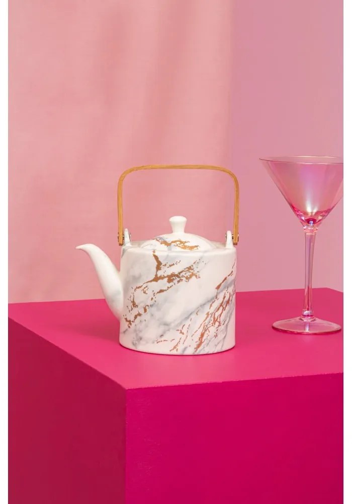 Biela porcelánová kanvica na čaj 800 ml Luxe – Premier Housewares