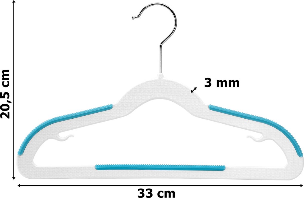 Sada 30 ks dětských ramínek KIDSI vícebarevná