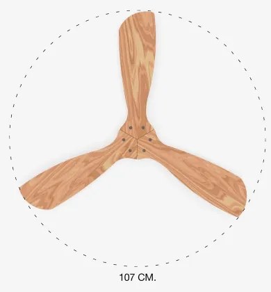 FARO 33509DC - Stropný ventilátor MINI LANTAU chróm/drevo pr. 107 cm + DO