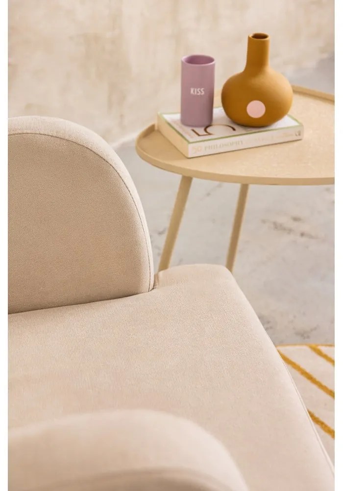 Béžové kreslo ušiak Noemye – Bonami Selection