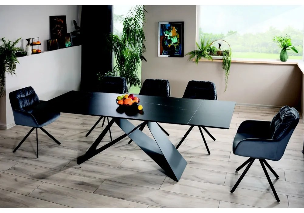 Jedálenský stôl Westin II 160 x 90 cm, čierna
