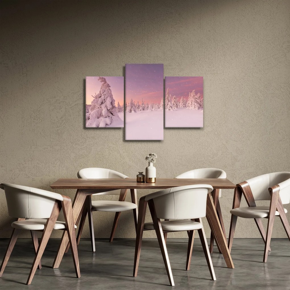 Obraz - Stromy pod snehovou prikrývkou (90x60 cm)