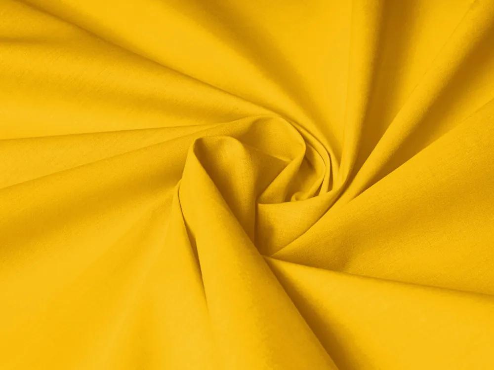 Detské bavlnené posteľné obliečky do postieľky Moni MOD-501 Sýto žlté Do postieľky 90x130 a 40x60 cm