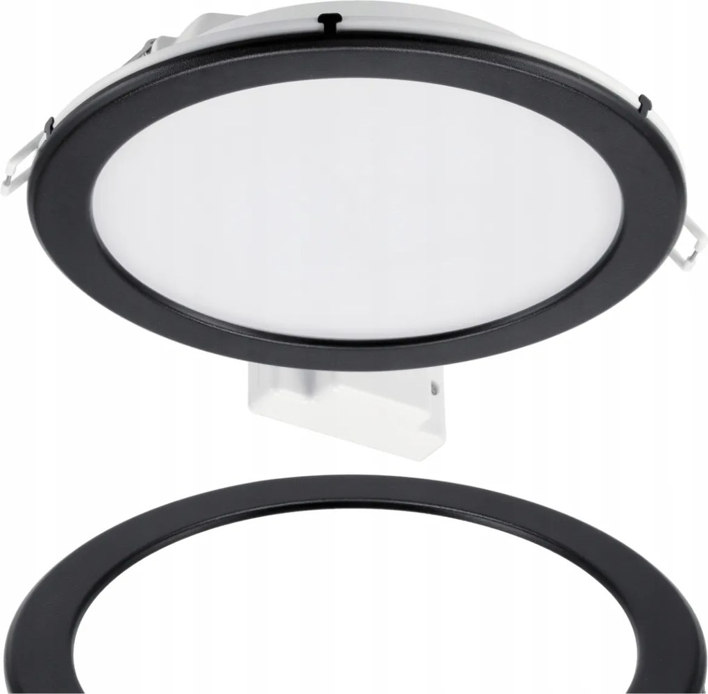 LED zapustený panel - 19w 2000lm 4000k + čierny rám