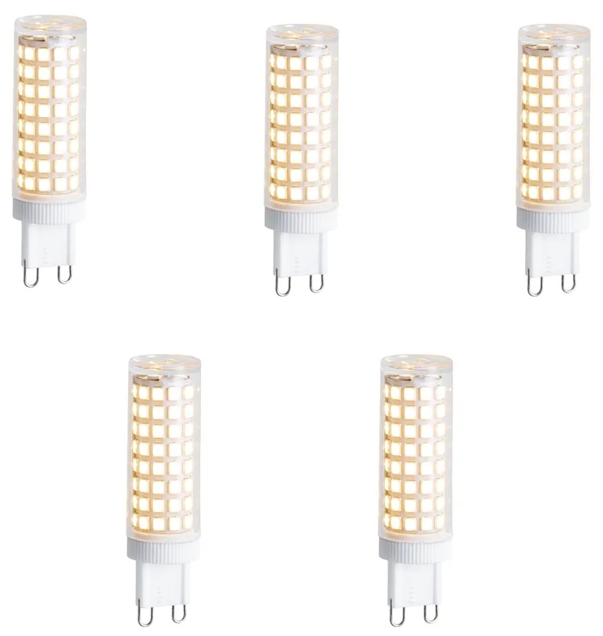 Sada 5 stmievateľných LED žiaroviek G9 5,5 W 500 lm 3000 K