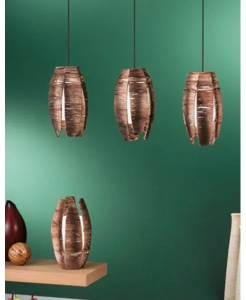 EGLO 91014 - Stolná lampa MONGU 1 x E27/60W hnedá