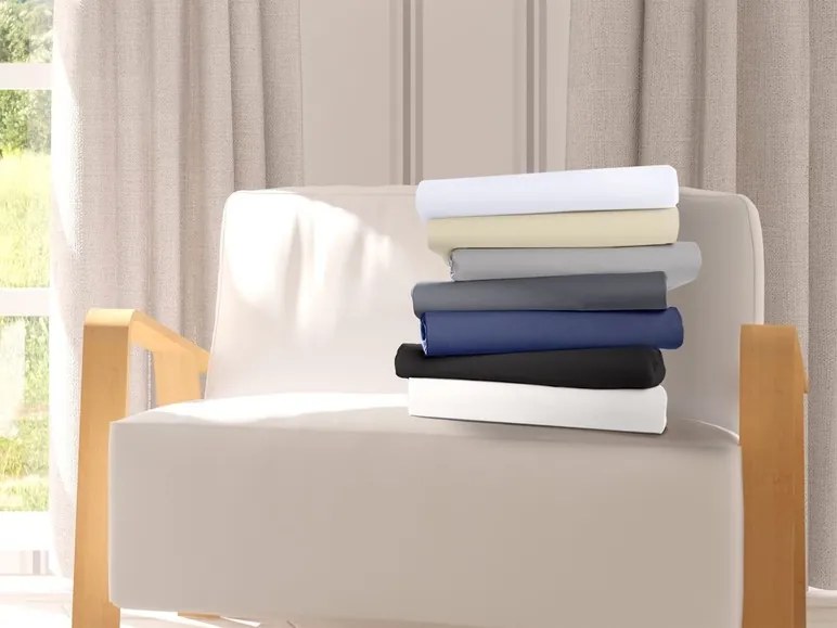 Biberna Napínacia plachta na vrchný matrac (champagne, 180 – 200 x 200 cm)  (100227070)