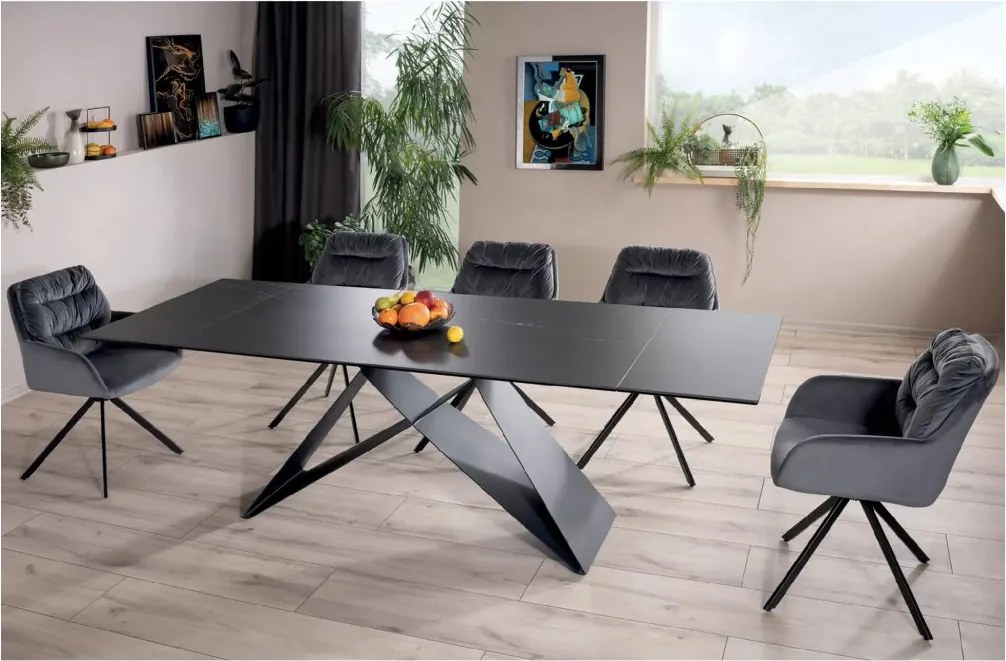 SI Keramický stôl Westin Sahara Noir