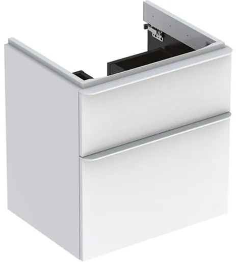 Geberit Smyle Square kúpeľňová skrinka pod umývadlo 58,4x62x47 cm biela 500.352.00.1