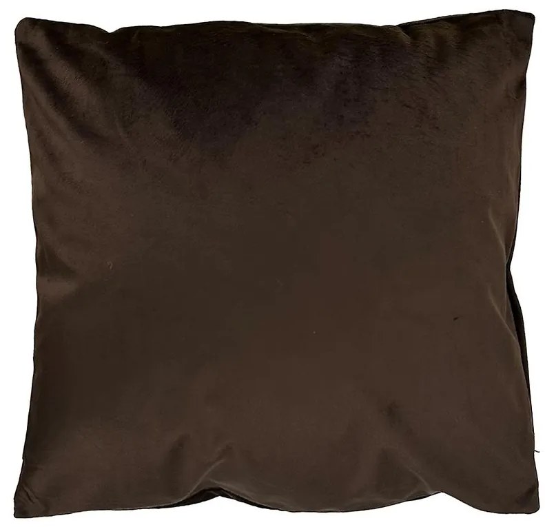 Obliečka Plain Velvet 40x40cm hnedá