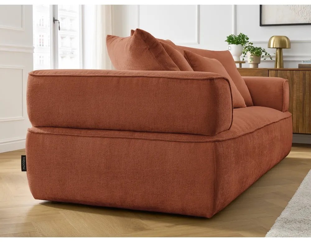 Terakotová ženilková pohovka 237 cm Whesley – Bobochic Paris