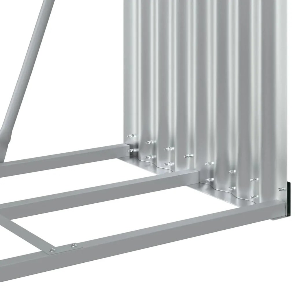 Držiak na polená antracitový 80x45x120 cm pozinkovaná oceľ