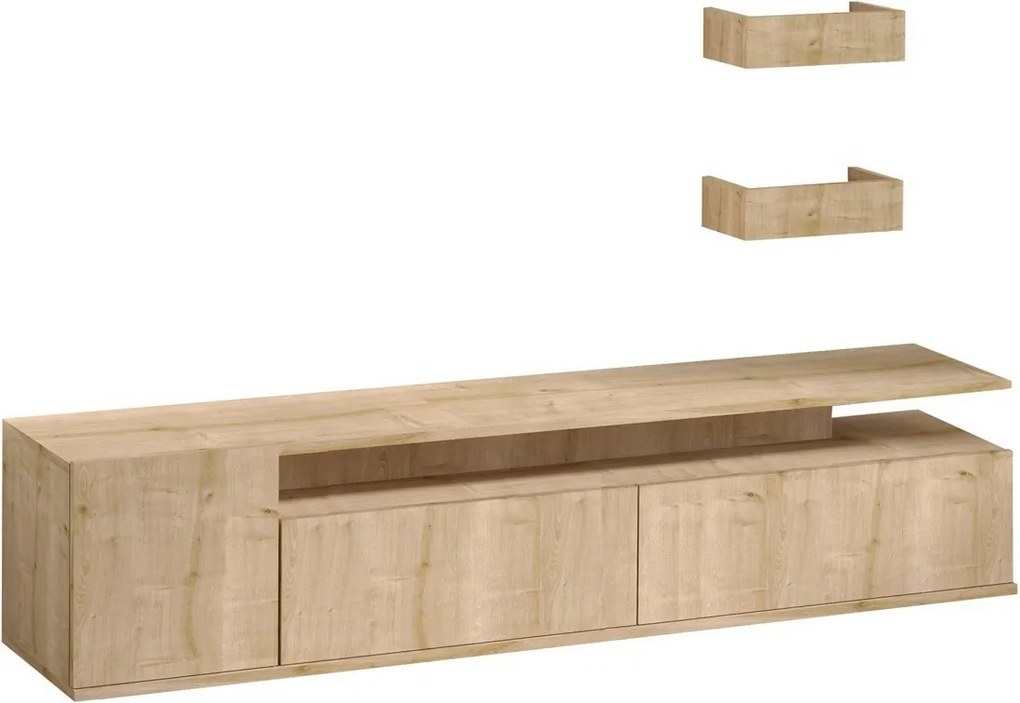 Alika Oak TV stolík s policami