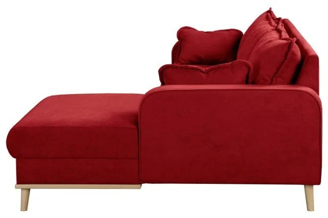 Červená rohová pohovka (pravý roh) Beata - Ropez