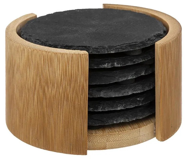 Servírovací podnos z bridlice Rocki sada 6ks