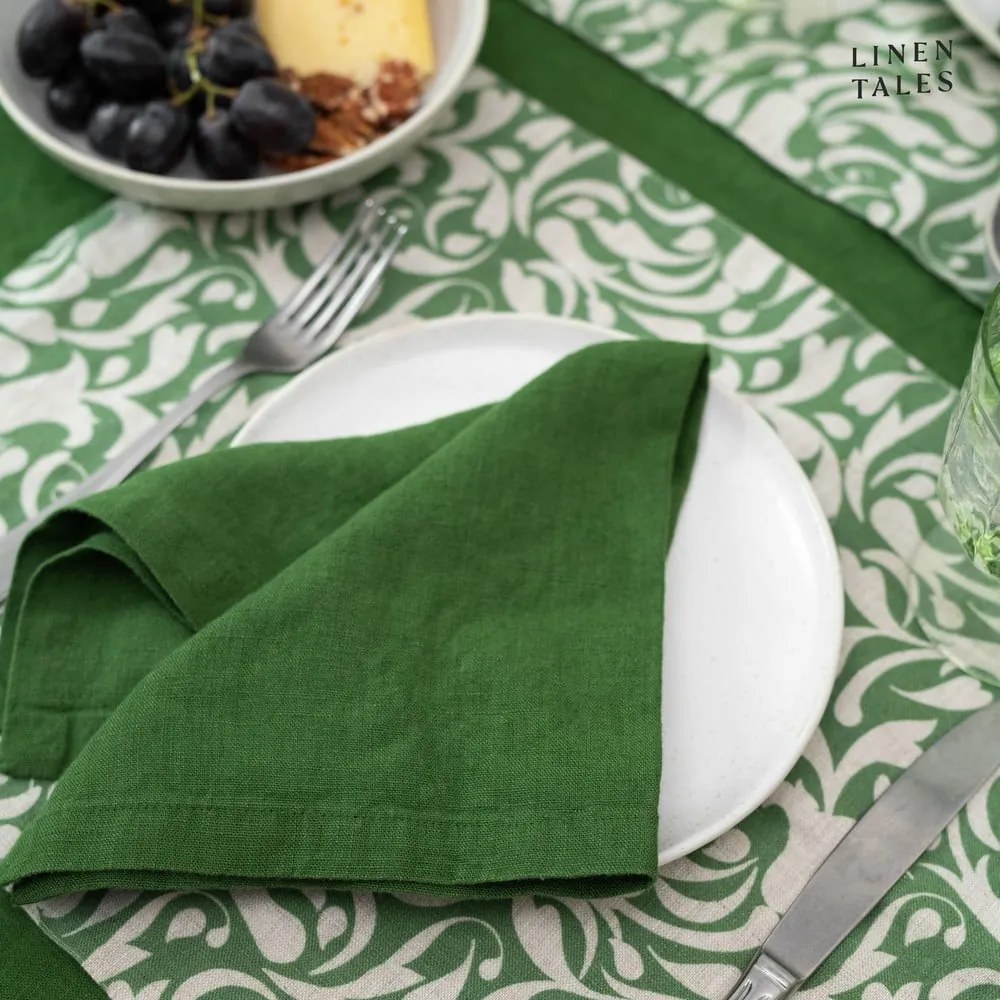Ľanové obrúsky v súprave 2 ks 40x40 cm True Green – Linen Tales