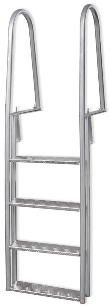 vidaXL Bazénové schodíky/rebrík k bazénu, 4-stupňový, 170 cm