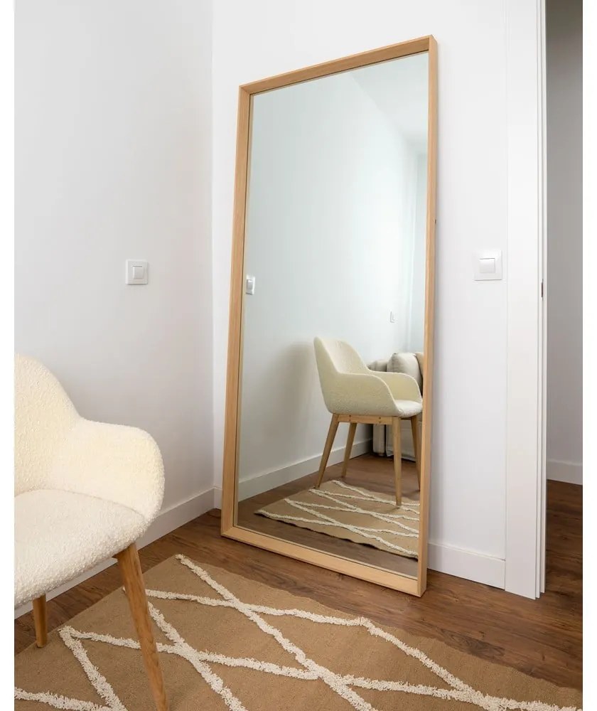 Nástenné zrkadlo 80x180 cm Nerina Natural – Kave Home