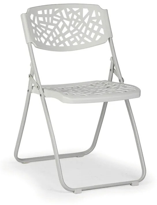 Skladacia stolička METRIC, biela