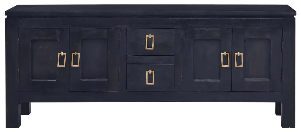 vidaXL TV skrinka svetlá káva 100x30x45 cm mahagónový masív