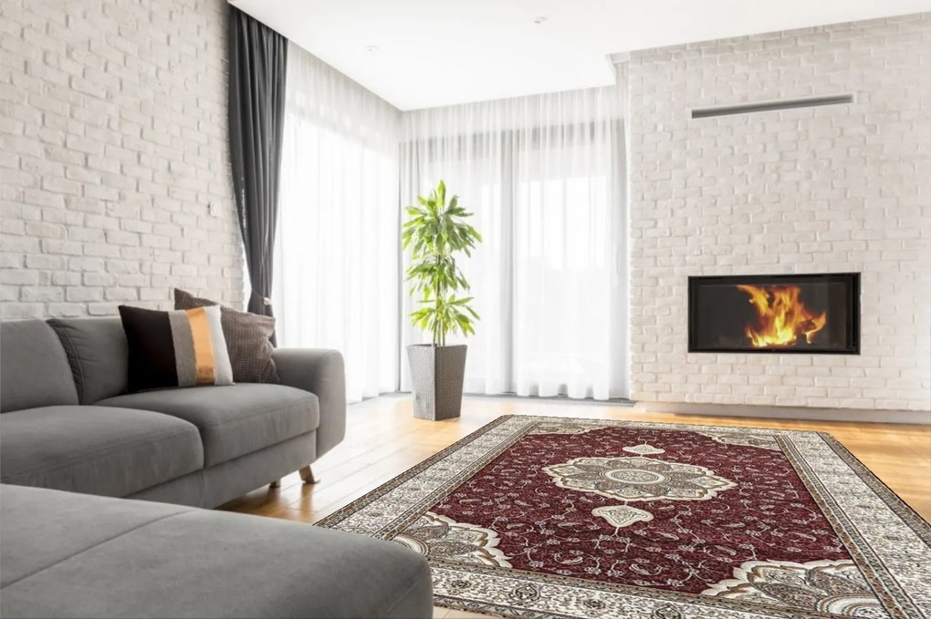 Berfin Dywany, Kusový koberec Anatolia 5328 B (Red), 300x400, červená, kancelária