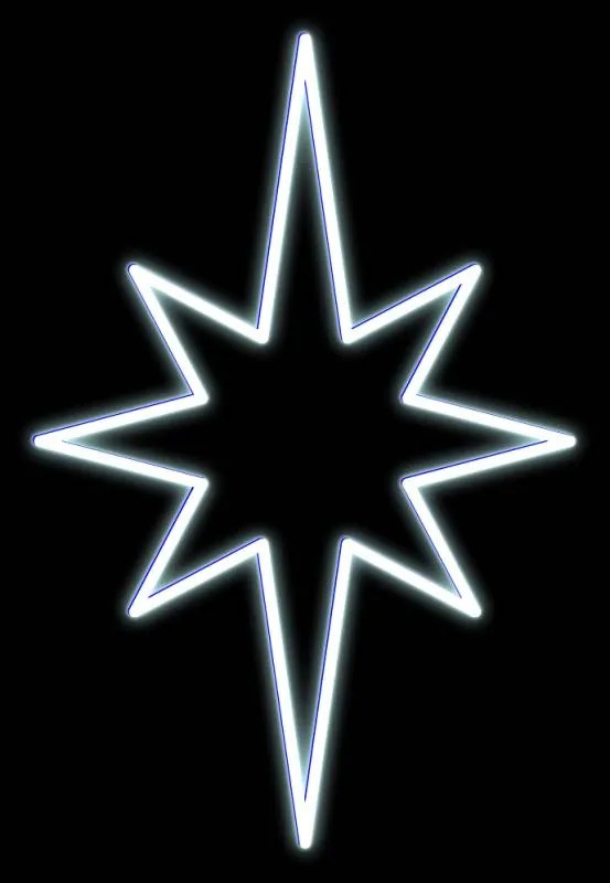 DECOLED LED světelná sada na vánoční stromy vysoké 12-14 m, modrá