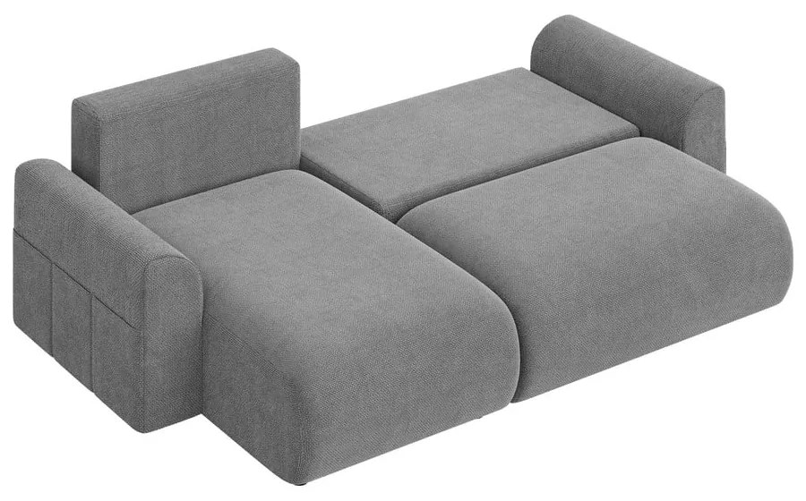 Sivá rozkladacia rohová pohovka (variabilná) Lorine – Ropez